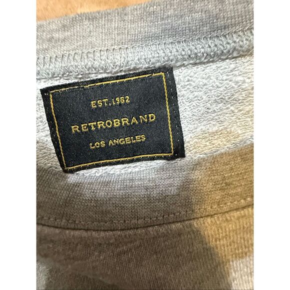 Retrobrand Women's State Finals Graphic Oversized Pullover Sweatshirt Gray Large - Picture 2 of 15